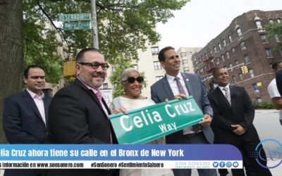 Celia Cruz ahora tiene su calle en el Bronx de New York
